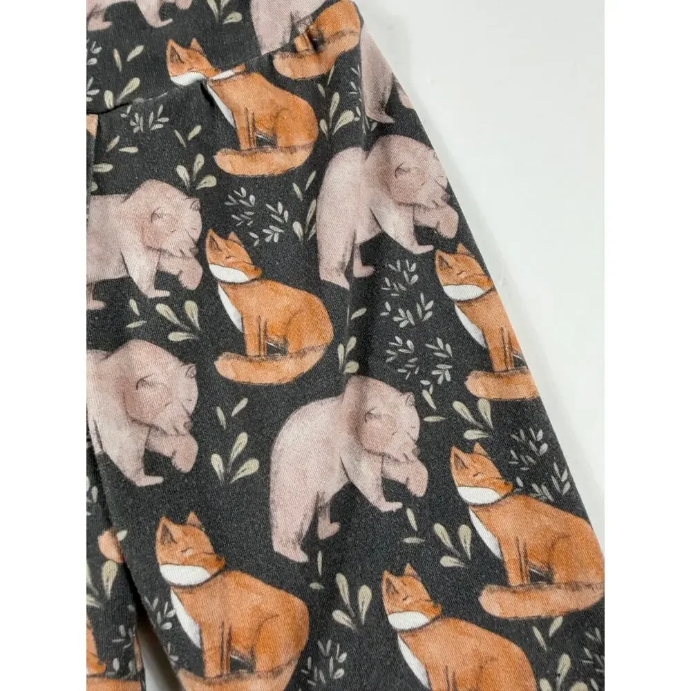Magically Made Bamboo Woodland Bear Fox Bamboo Pajama Set Size 2